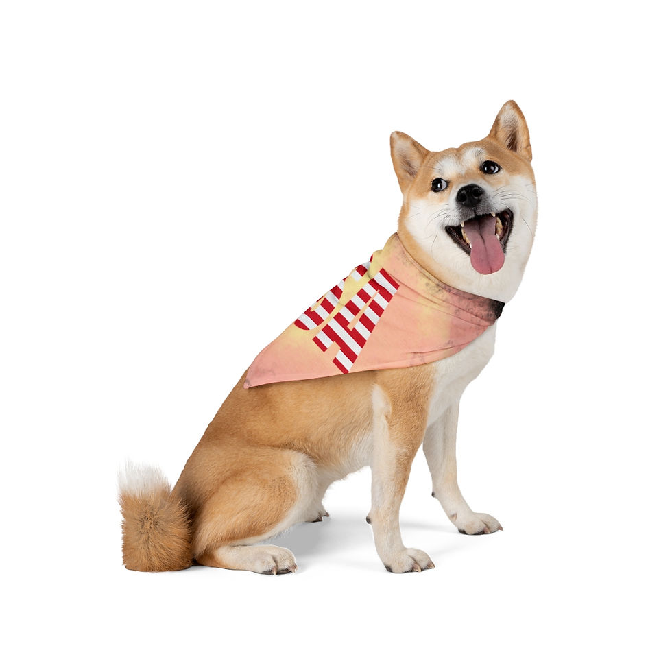 Thumbnail: Copy of Artistic Dog Bandana Patriotic American Flag Trendy Dog Accessories