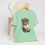 Miniatura: BOHO Cat T-Shirt Kitty with Flowers Art Tee Trendy Artistic Apparel