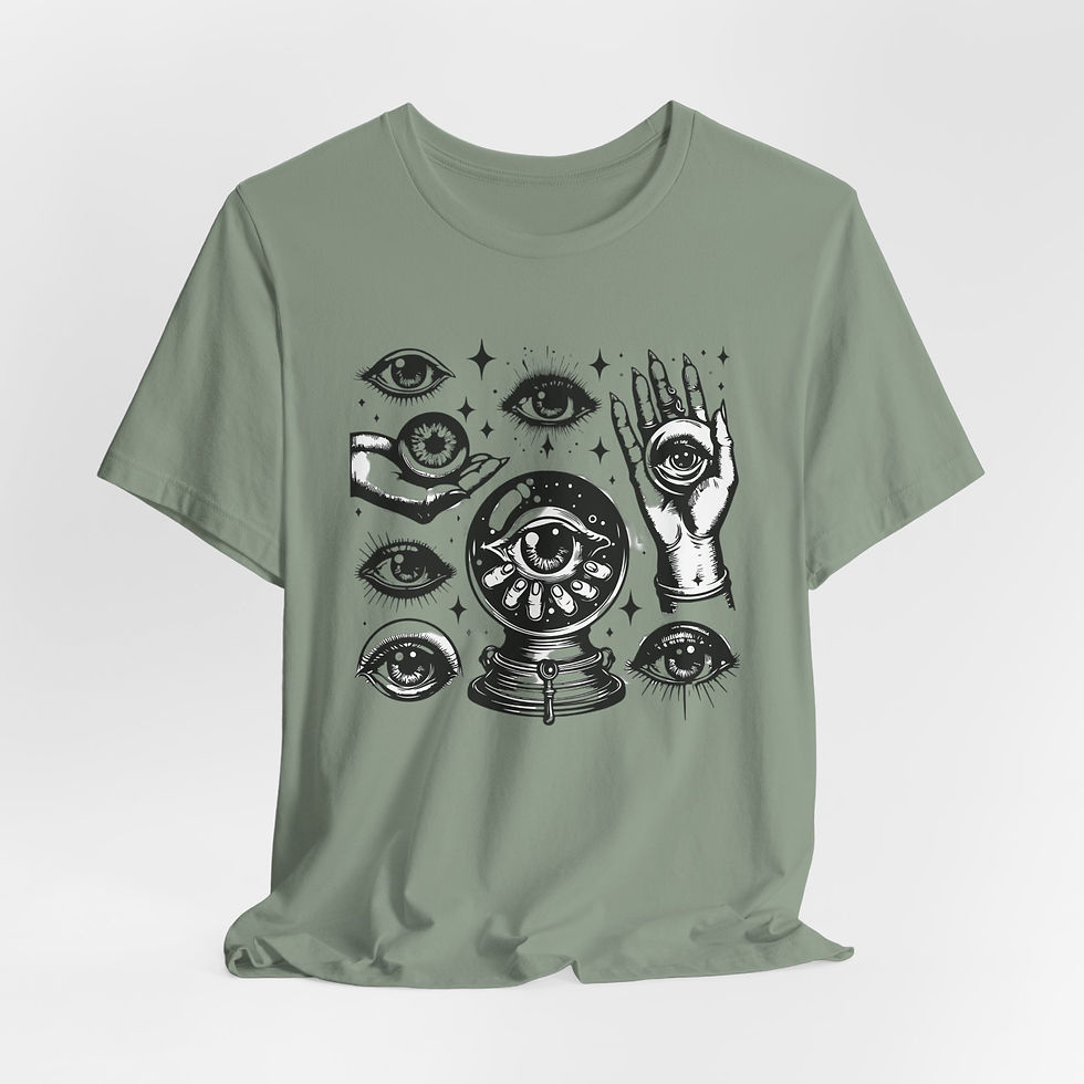 Thumbnail: Metaphysical T-Shirt All Seeing Eye Graphic Art Tee Mystical Fun Gift