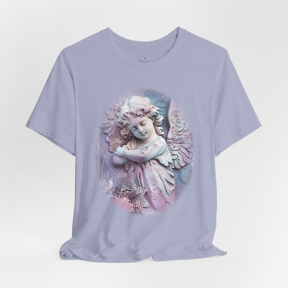 Thumbnail: Pastel Shabby T-Shirt Vintage Cherub Sleeping Angel Apparel Chic Artistic Gifts