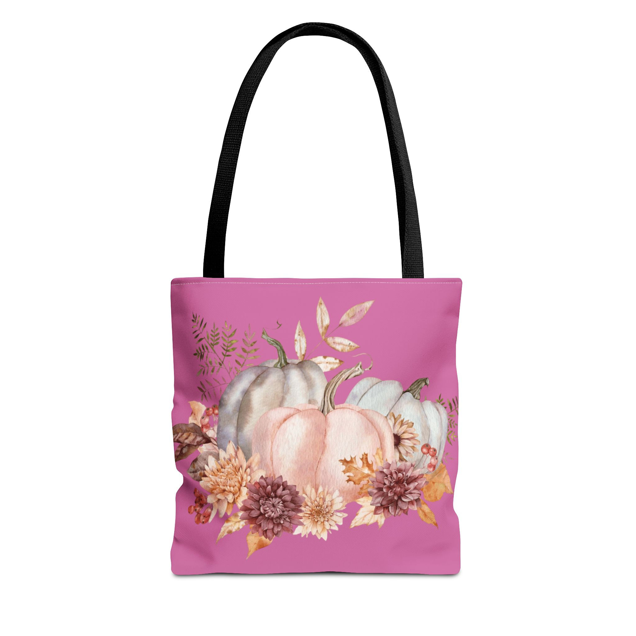 Pastel Pumpkins Fall Tote Bag Shabby Pink Autumn Lover Expressive Gift