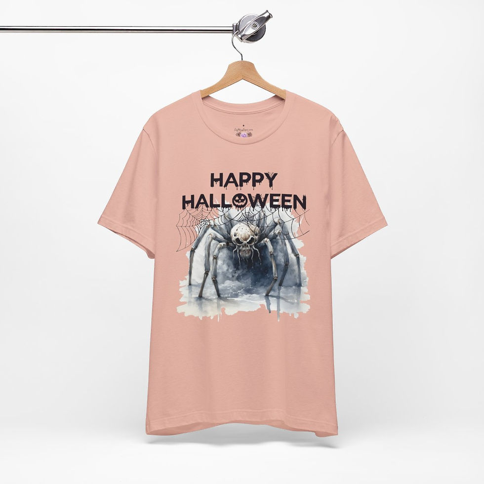 Thumbnail: Zombie Spider T-Shirt Creepy Web Happy Halloween Art Fall Apparel Trendy Gift
