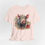Thumbnail: Shabby Pig T-Shirt Boho Pig with Flowers Art Tee Trendy Artistic Apparel