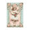 Miniatura: Shabby Cherub Art Print Angel of Love Pastel Pink & Aqua Artwork Romantic Decor