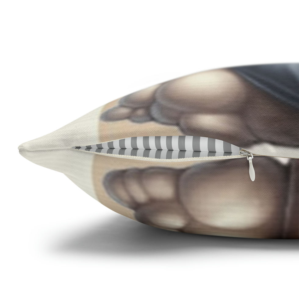 Thumbnail: Artistic Nursery Décor Throw Pillow Cover Sleeping Bear Stars Pillow Case