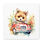 Miniatura: Nursery Wall Decor Fox Driving a Car Watercolor Canvas Art Print Baby Toddler