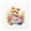 Miniatura: Nursery Wall Decor Fox Driving a Car Watercolor Canvas Art Print Baby Toddler