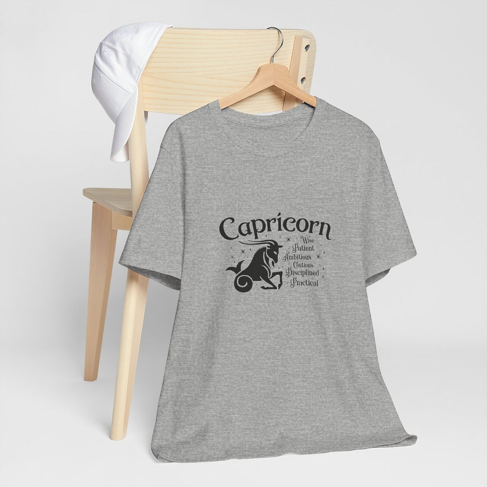 Thumbnail: Astrology T-Shirt Capricorn Metaphysical Art Tee Expressive Apparel Fun Gifts
