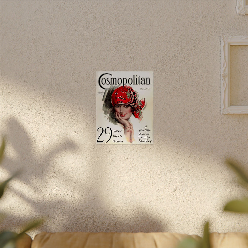 Thumbnail: Vintage Cosmopolitan Magazine Cover Giclee Art Print Harrison Fisher Woman 1929