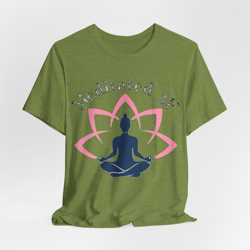 Thumbnail: Meditation T-Shirt Meditated AF Metaphysical Art Tee Sarcastic Expressive Gifts
