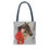 Miniatura: Equestrian Tote Bag Crazy Horse Lady Vintage Art Deco Woman Artistic Gift 