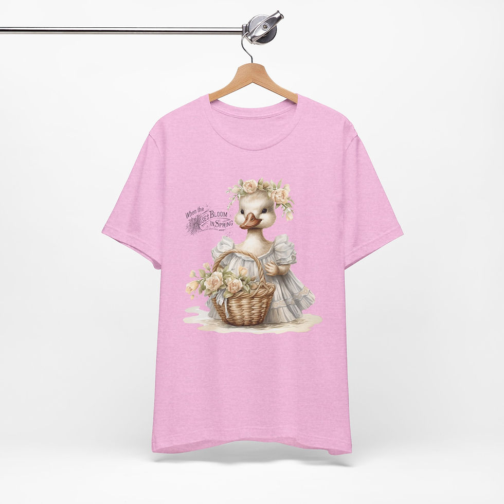 Thumbnail: Shabby Spring T-Shirt When The Roses Bloom Tee Artistic Wearable Art gift