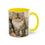 Miniatura: Artistic Cat Coffee Mug Shabby Kitten Gift Victorian Farmhouse Art Kitchen Decor