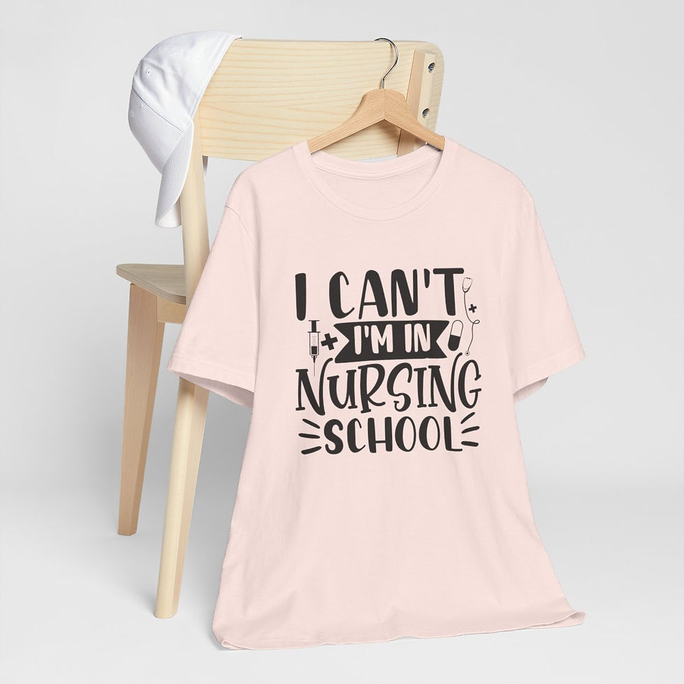 Thumbnail: Nurse T-Shirt Nursing School Art Tee Nursing Student Fun Expressive Gifts