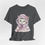 Miniatura: Victorian White Cat Art T-Shirt Shabby Bonnet Hat Pastel Artistic Cat Lover Gift