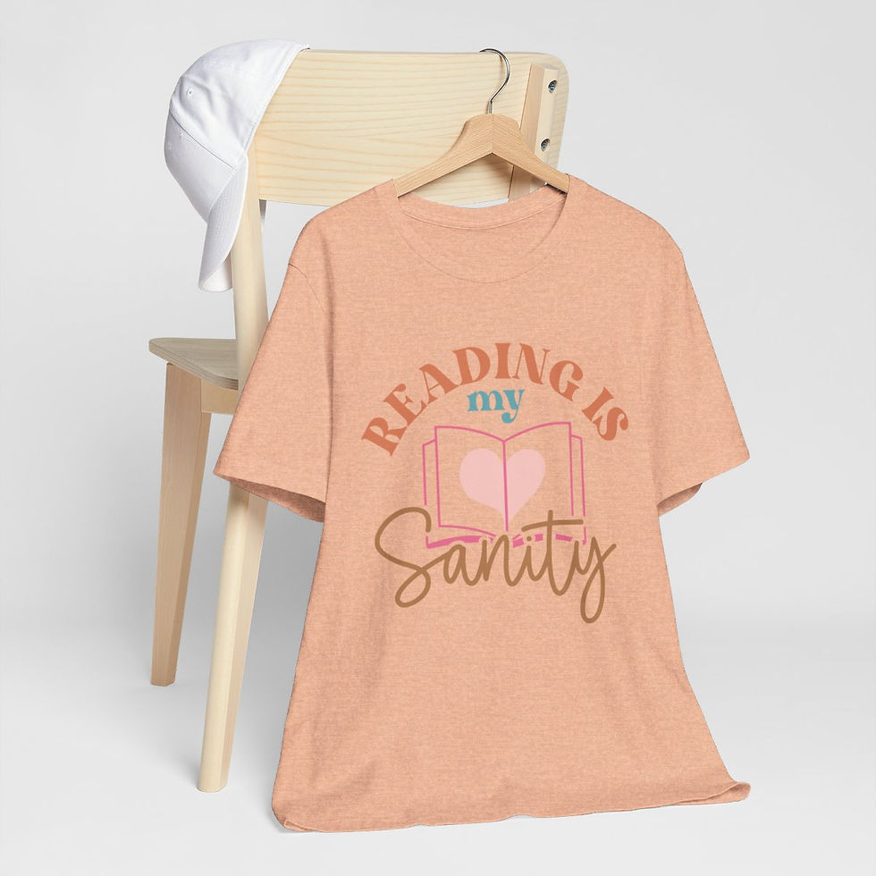 Thumbnail: Book Lover T-Shirt Reading is My Sanity Expressive Apparel Thoughtful Gifts