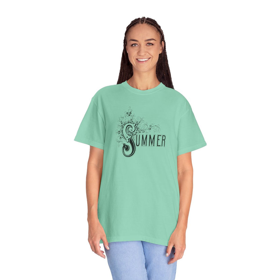 Thumbnail: Artistic T-shirt Summer Vintage style Wearable Art Pre-shrunk Soft washed cotton