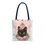 Thumbnail: Artistic Black Cat Tote Bag Witchy Shabby Mystical Halloween Expressive Gift