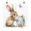 Thumbnail: Shabby Spring Art Print Rabbit Butterfly Floral Eggs Cottage Farmhouse Decor