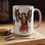 Miniatura: Equestrian Coffee Mug Art Mug Vintage Woman and Horses Fun Artistic Gift