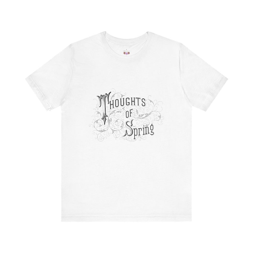 Thumbnail: Artistic T-Shirt Thoughts of Spring Graphic Art Tee