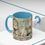 Thumbnail: Shabby Cat Coffee Mug Vintage Victorian Cat Pink Roses Cottage Kitchen Decor
