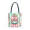 Thumbnail: Artistic Shabby Autumn Tote Bag Pink Mint Pumpkins Trendy Fall Expressive Gift