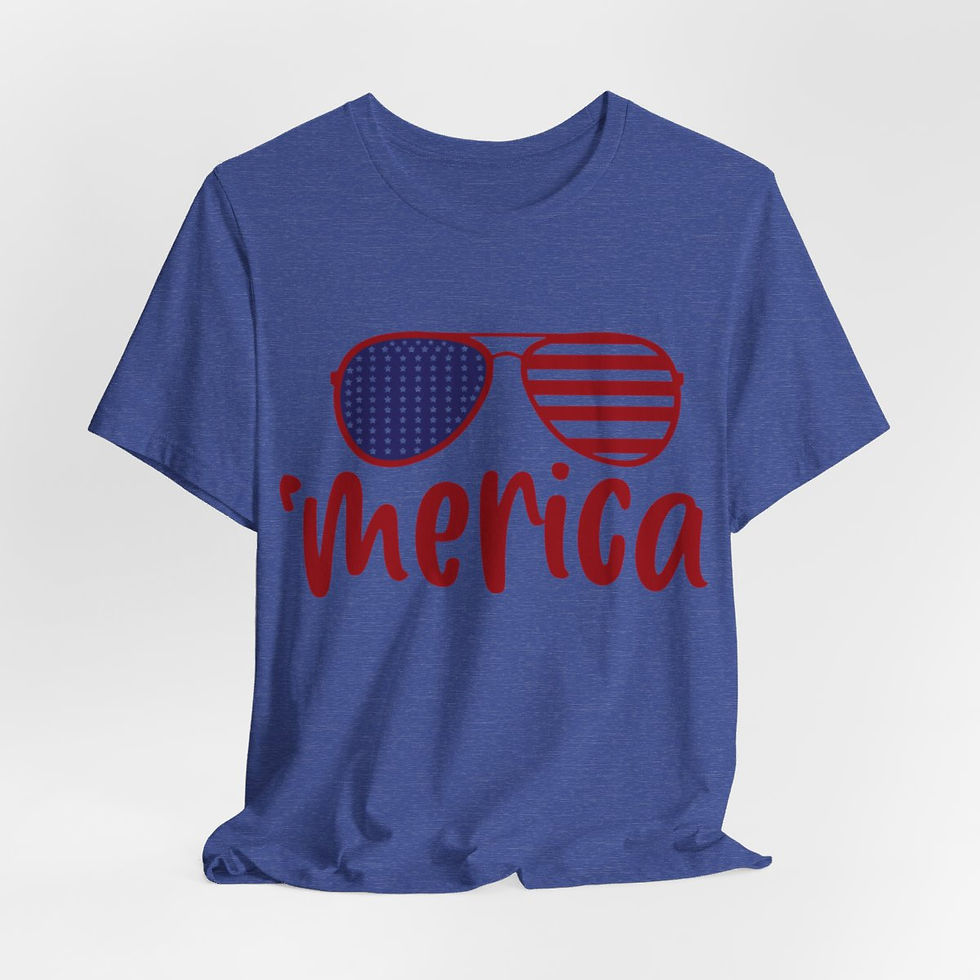 Thumbnail: Patriotic T-Shirts Sunglasses 'merica Tee Summer Gifts