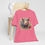 Thumbnail: Shabby Pig T-Shirt Boho Pig with Flowers Art Tee Trendy Artistic Apparel
