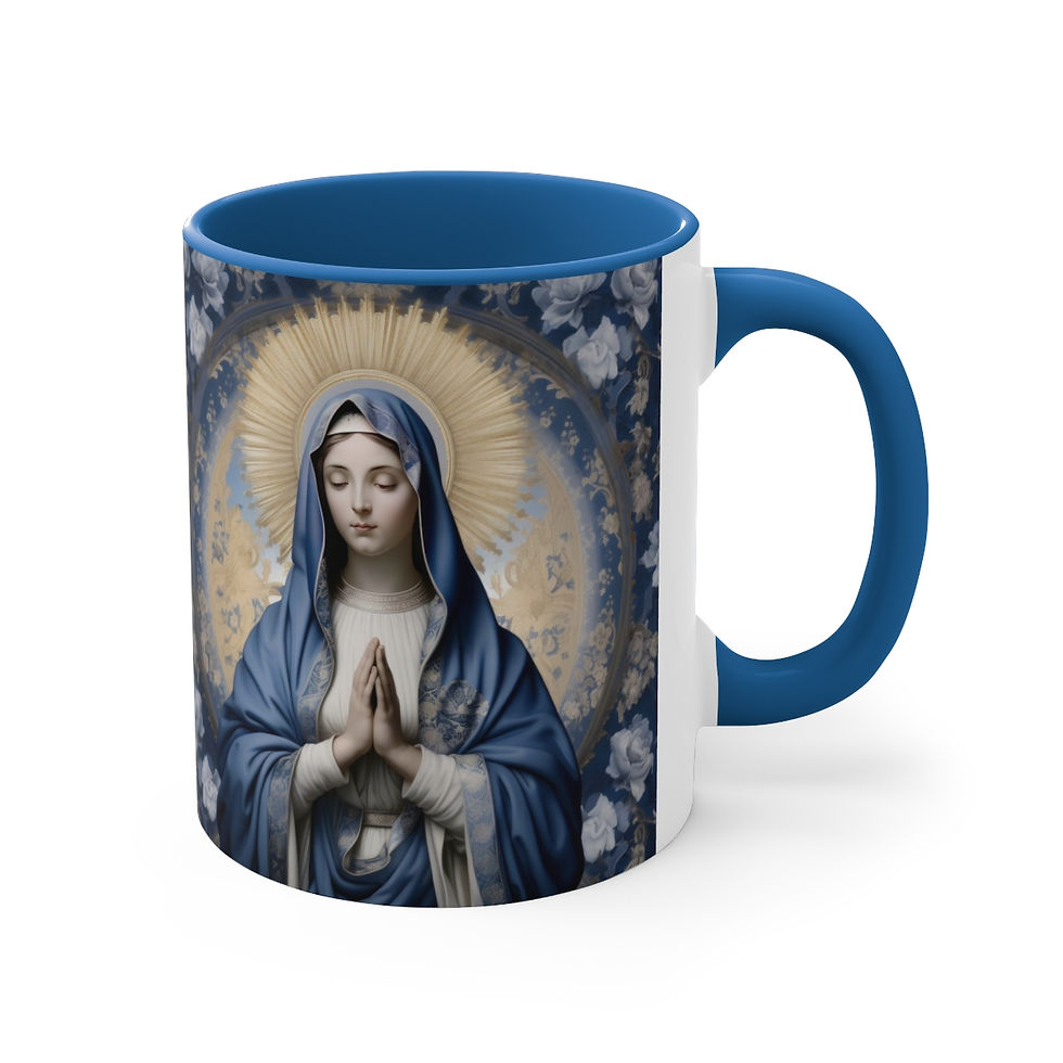 Thumbnail: Religious Gifts Coffee Mug Virgin Mary Praying Catholic Art Mug