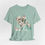 Thumbnail: Victorian Cat Art T-Shirt Shabby Mint & Pink Hat Roses Artistic Cat Lover Gift