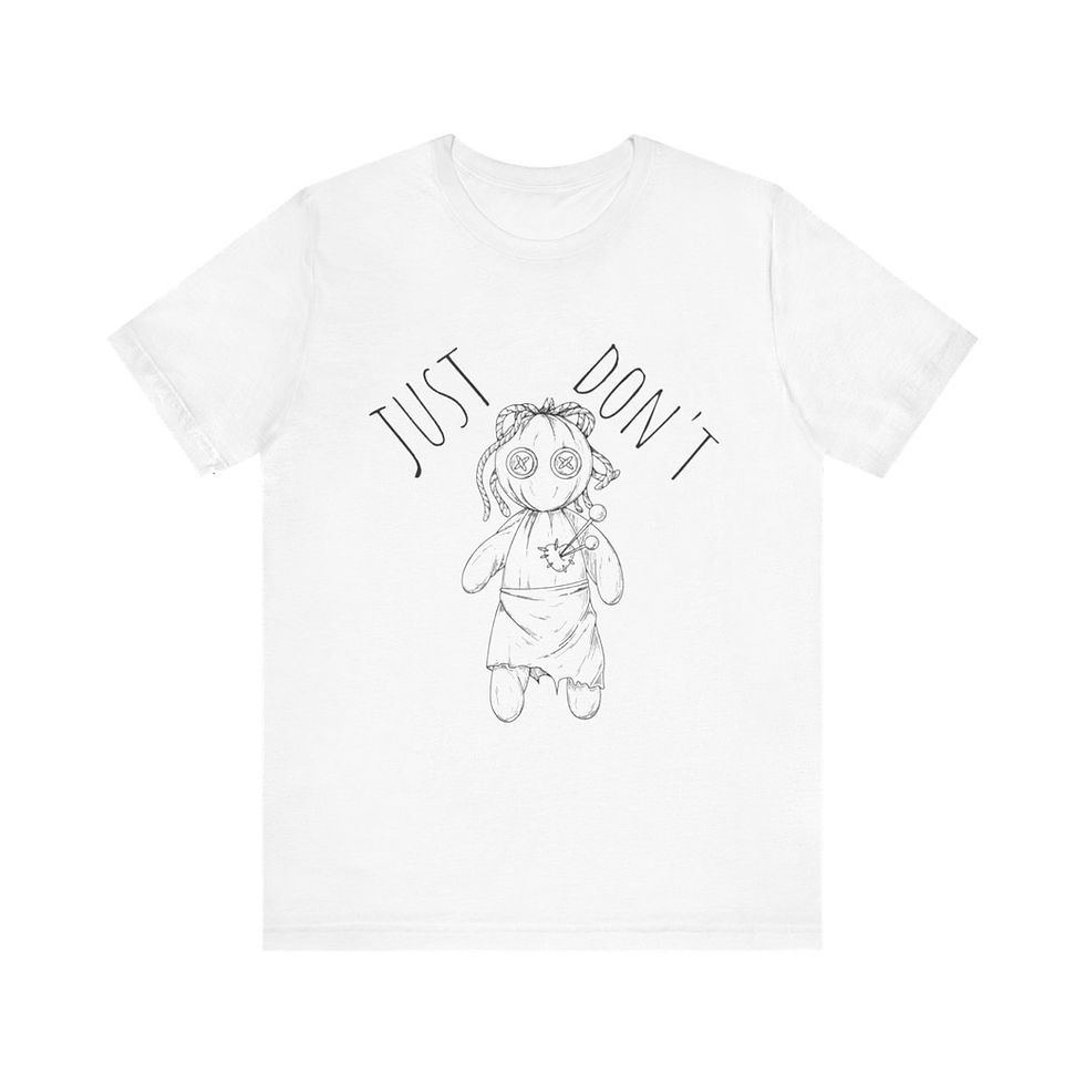 Thumbnail: Voodoo Doll T-Shirt Just Don't Artistic Art Tee Funny Divorce Metaphysical gifts
