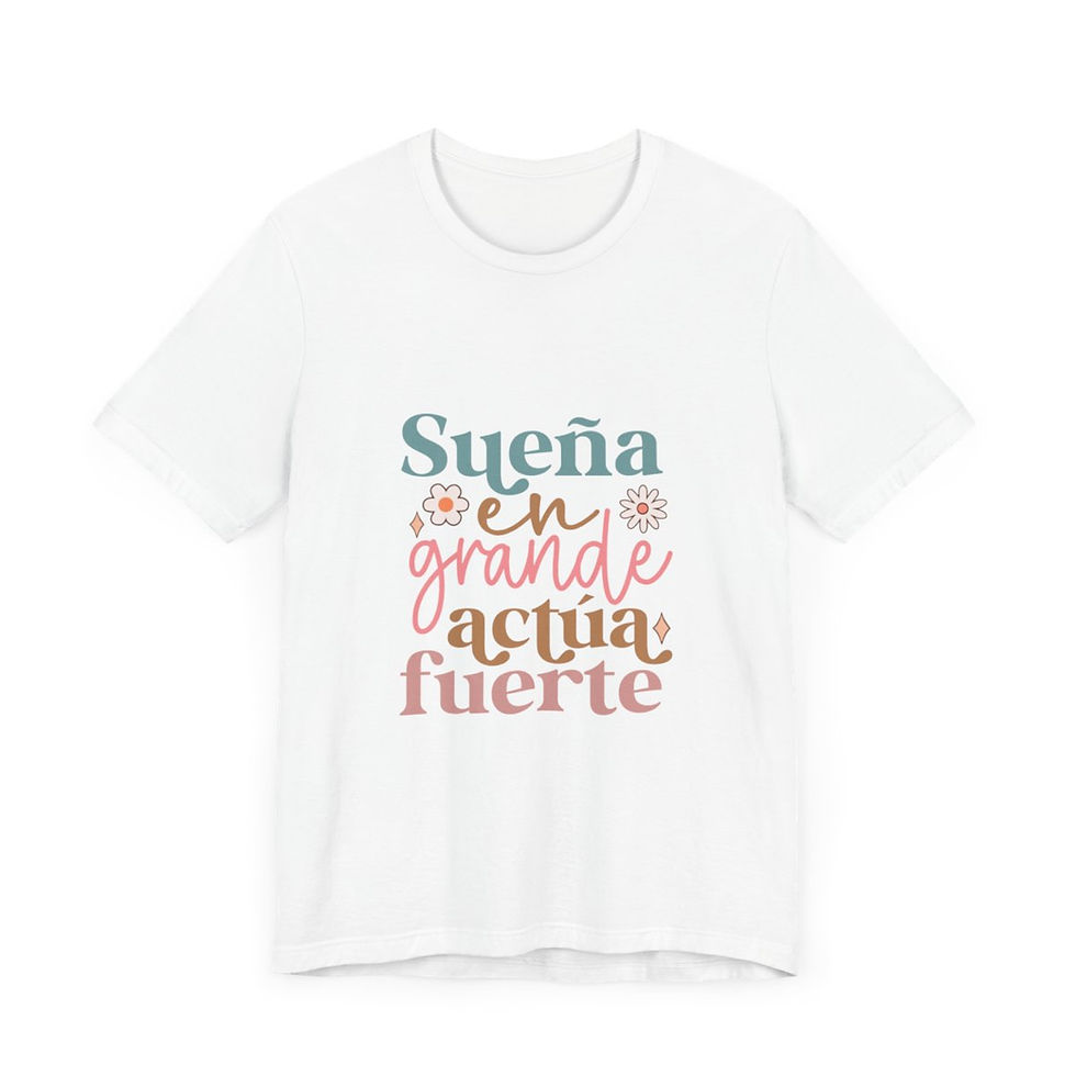 Thumbnail: Motivational Latina T-Shirt Spanish Graphic Art Tee Trendy Apparel Artistic Gift