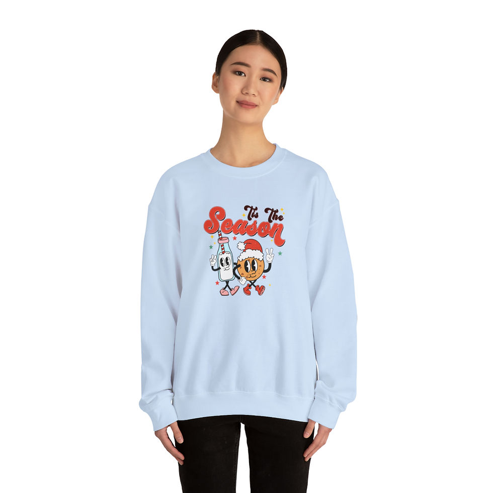 Thumbnail: Retro Christmas Sweatshirt Tis the Season Vintage style Holiday Apparel