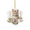 Miniatura: Shabby Kitten Christmas Ornament Pastel Cottage Pink Roses Victorian Cat Gift
