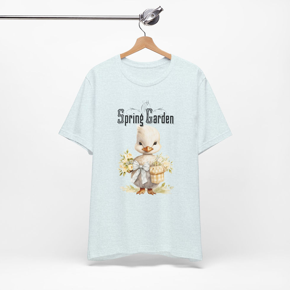 Thumbnail: Spring Garden T-Shirt Artistic Farmhouse Duck Gardening Lovers Wearable Art gift