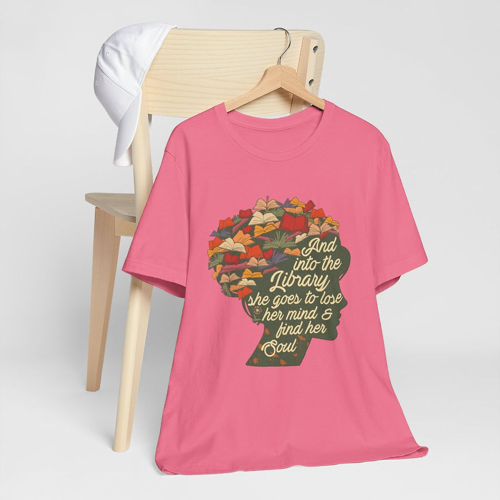 Thumbnail: Spiritual Artistic T-Shirt Inspirational Reading for the Soul Themed Art Tee 