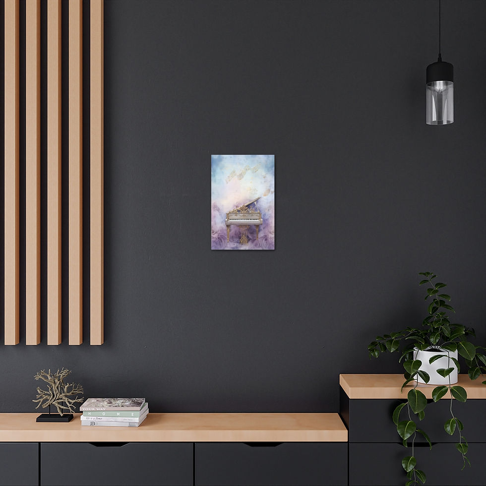 Thumbnail: Music Theme Canvas Art Piano Artwork Musical Instruments Artistic Decor 