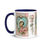 Thumbnail: Artistic Virgin Mary Coffee Mug Shabby Pink Roses Art Coffee Cup Faithful Gift 