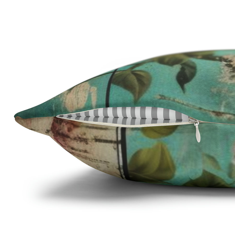 Thumbnail: Shabby Chic Victorian Roses Throw Pillow cover French Country Home Decor 