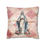 Miniatura: Pink Distressed Virgin Mary Roses Throw Pillow cover Religious Gifts Home Decor 