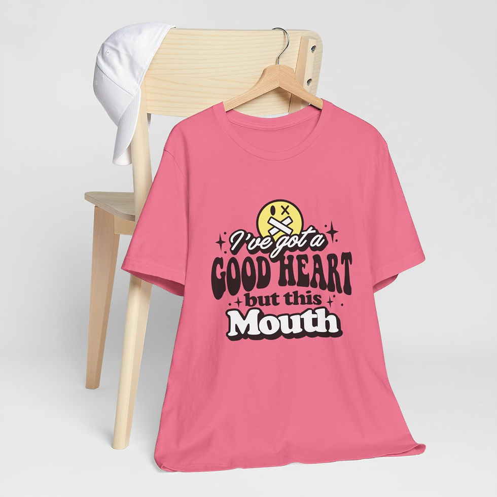 Thumbnail: Sarcastic T-Shirt Got a Good Heart But This Mouth Graphic Art Tee Unisex Gift
