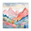 Miniatura: Colorful Mountain Canvas Art Vibrant Watercolor Statement Wall Decor
