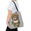 Miniatura: Boho Cat Tote Bag Shabby Kitten Adorned in Flowers Cat Lover Expressive Gift