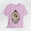 Thumbnail: Halloween T-Shirt Shabby Skeleton Zombie Pink Roses Art Tee Trendy Apparel Gift