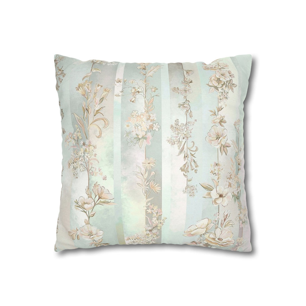 Thumbnail: Artistic Shabby Spring Throw Pillow cover Wagon Basket Eggs Bird Farmhouse Decor