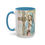 Miniatura: Shabby Virgin Mary Coffee Mug Pink Blue Praying Mother Mary Religious Art Gift 