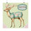 Thumbnail: Shabby Retro Christmas Art Print Pastel Pink and Mint Green Holiday wall Decor