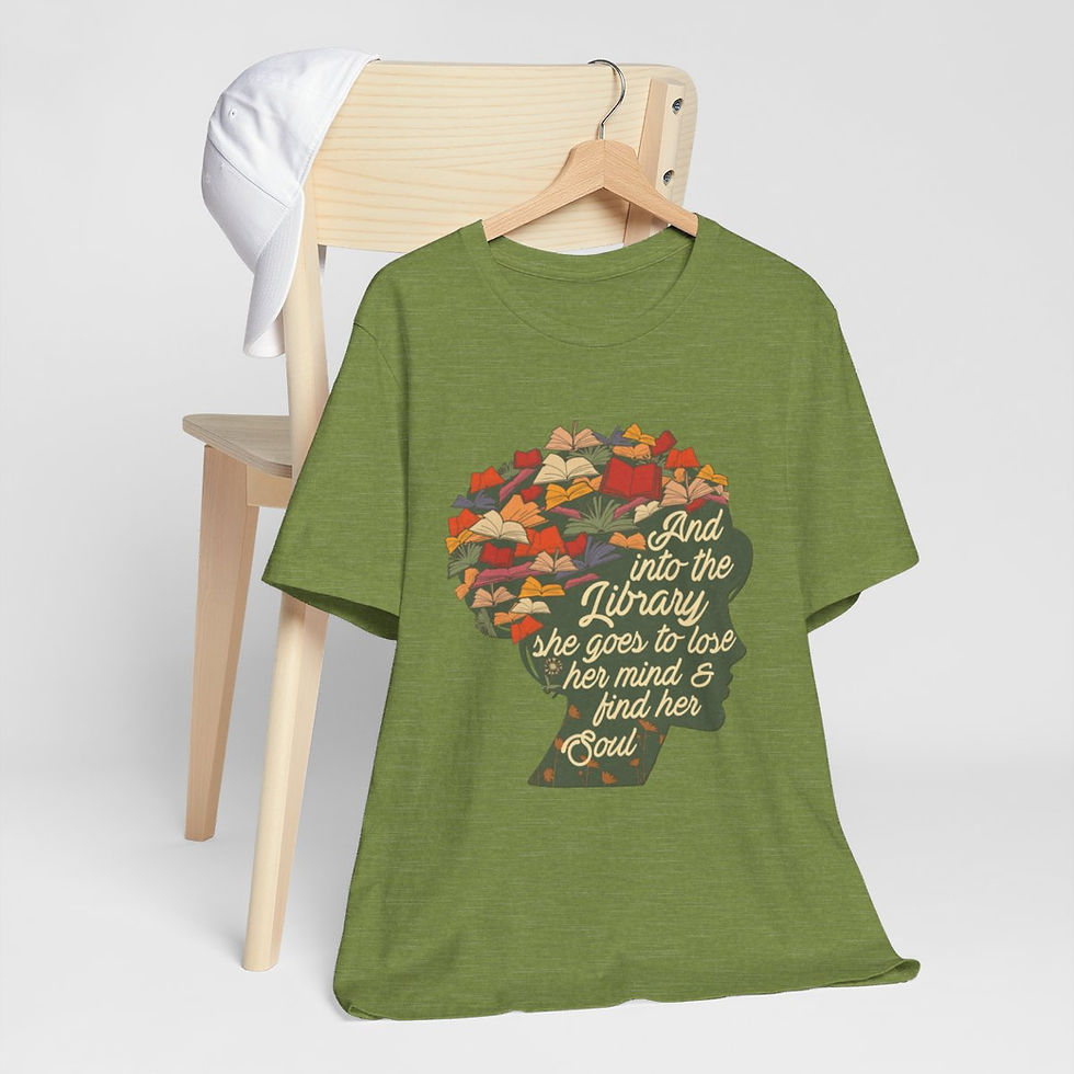 Thumbnail: Spiritual Artistic T-Shirt Inspirational Reading for the Soul Themed Art Tee 