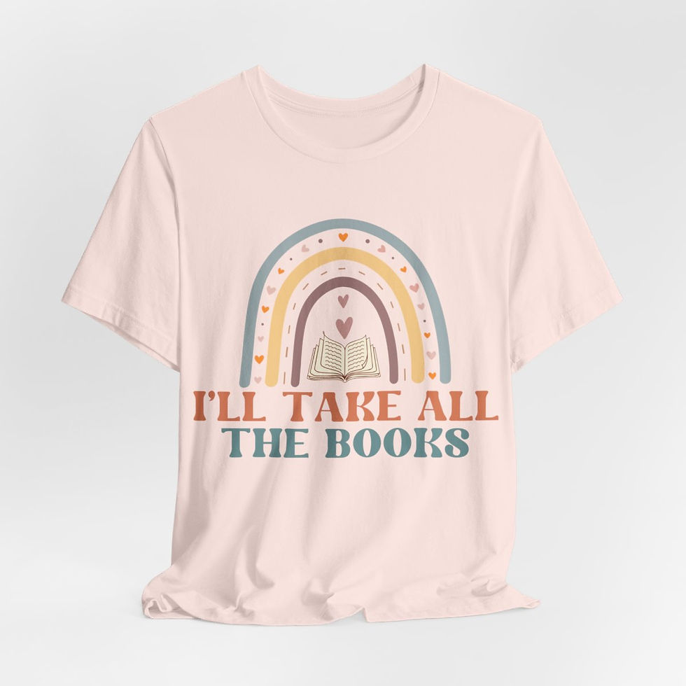 Thumbnail: Book Lover T-Shirt I'll Take All the Books Expressive Apparel Thoughtful Gifts